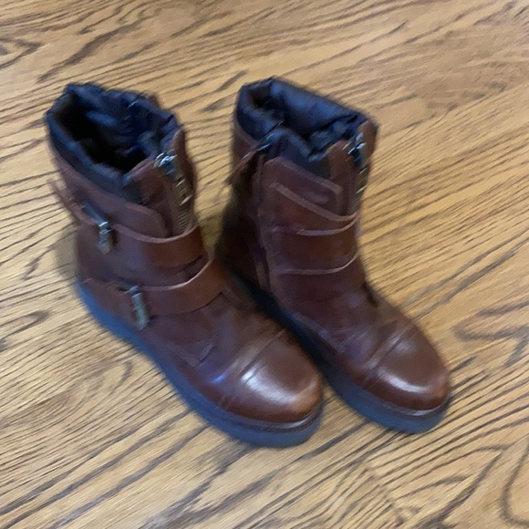 Geox Respira Leather Moto Boots - Picture 3 of 7